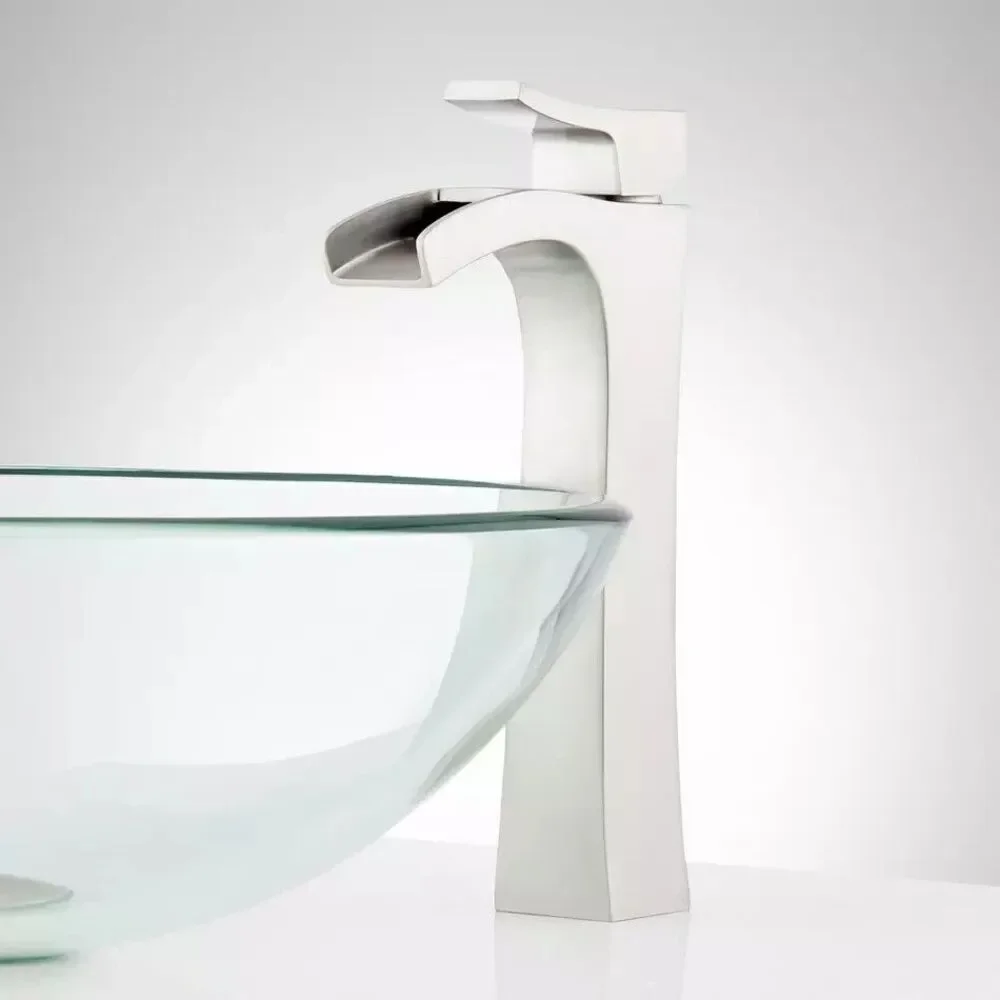 Signature Hardware Vilamonte Waterfall Vessel Faucet - SHWSCVL105LBN